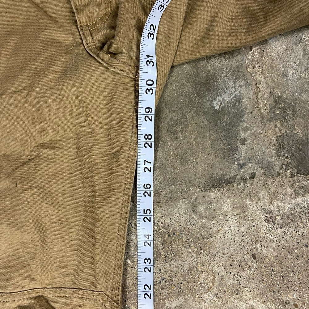 Carhartt Canvas Pants Size 36x32 Tan Full Swing Relaxed Fit Straight Work Wear - Picture 6 of 9